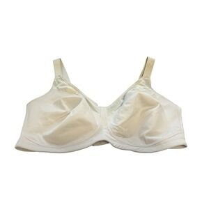 Full Coverage Wireless‎ Bra Size 40/90DD Comfortable Everyday Support Beige